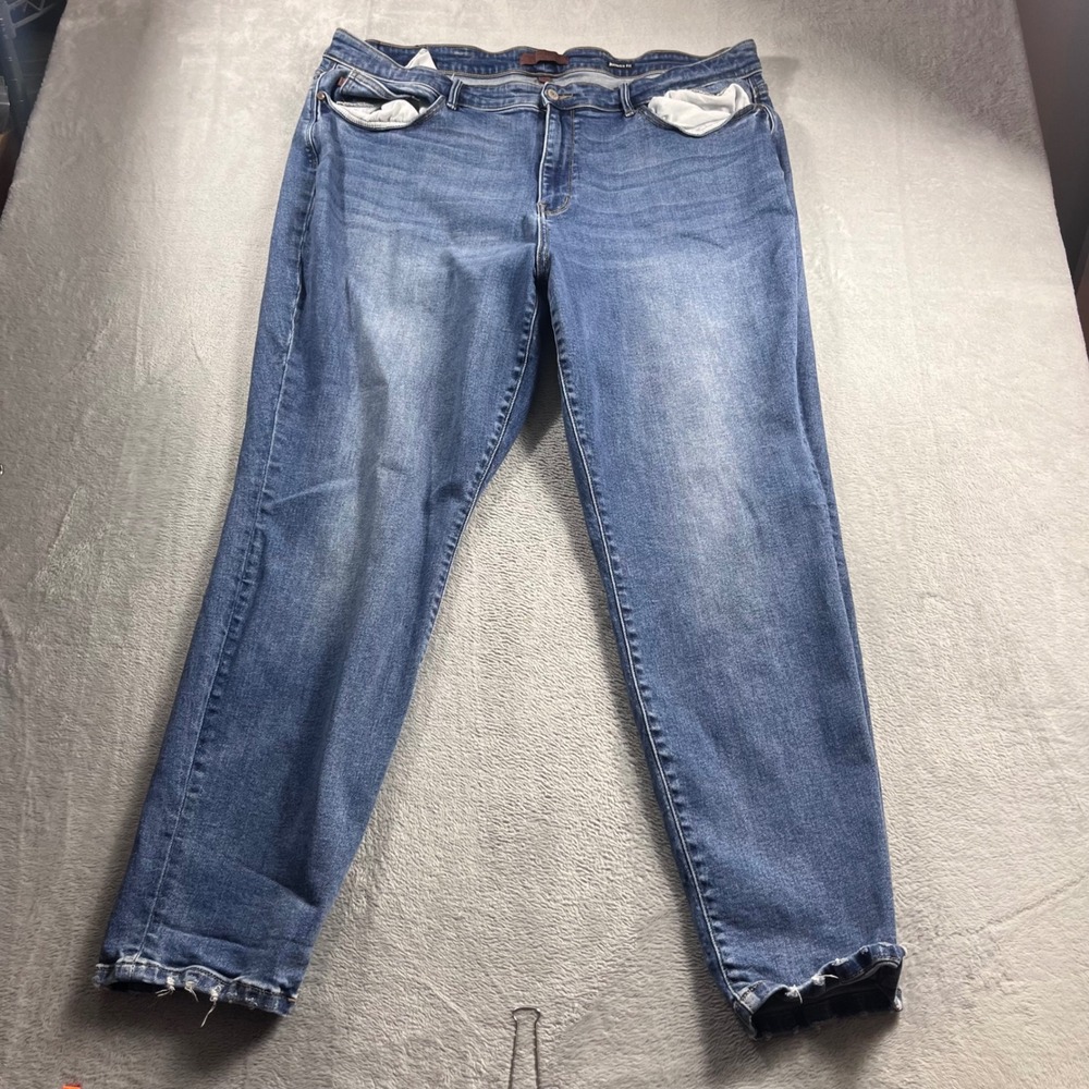 Judy Blue Los Angeles Boyfriend Fit Jeans Medium Wash Blue Size 24W JB82624DK-PL